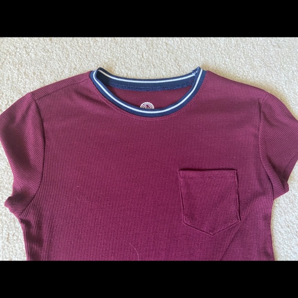 Maroon t-shirt dress - Picture 2 of 4